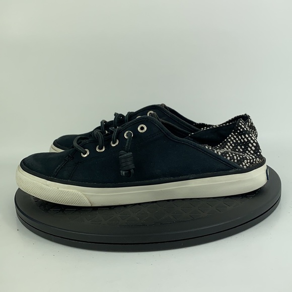 Sperry Top-Sider Seacoast Isle Black Canvas Comfort Shoes Women's Size 9 - Picture 8 of 11